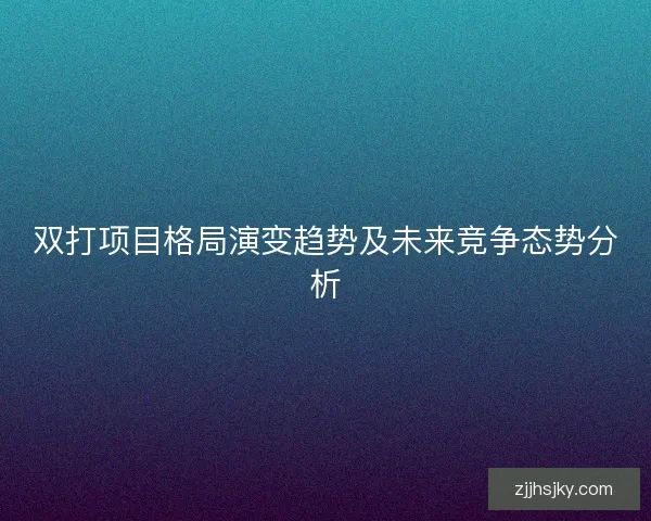 双打项目格局演变趋势及未来竞争态势分析